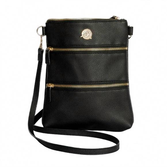 NEW BIRDIE BALOU women's crossbody bag in pebble black - Picture 1 of 2
